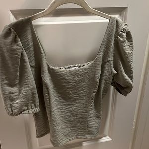 super cute light sage green blouse worn twice